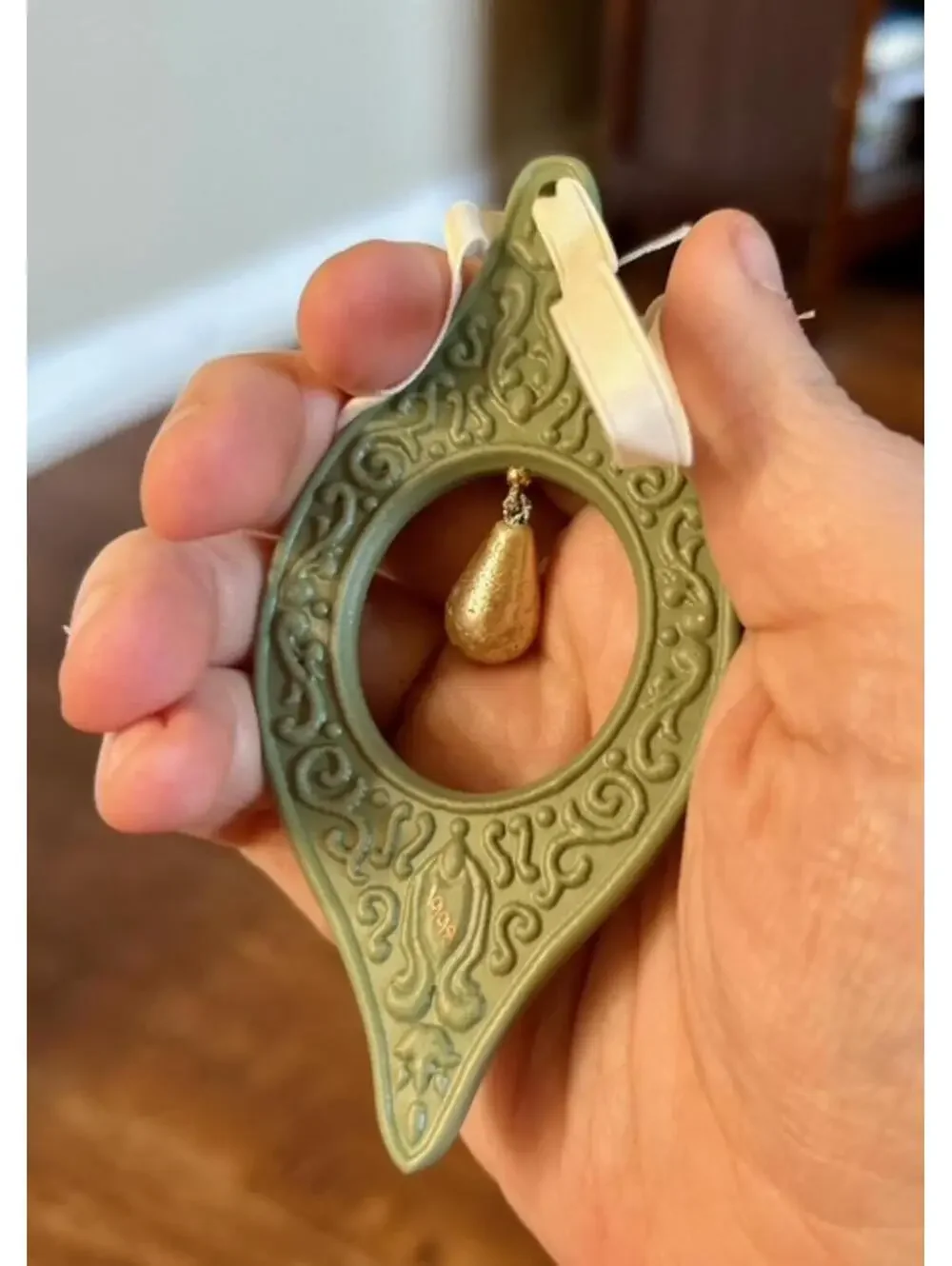 Wedgewood Decorative Hanging Ornament with Teardrop Accent
